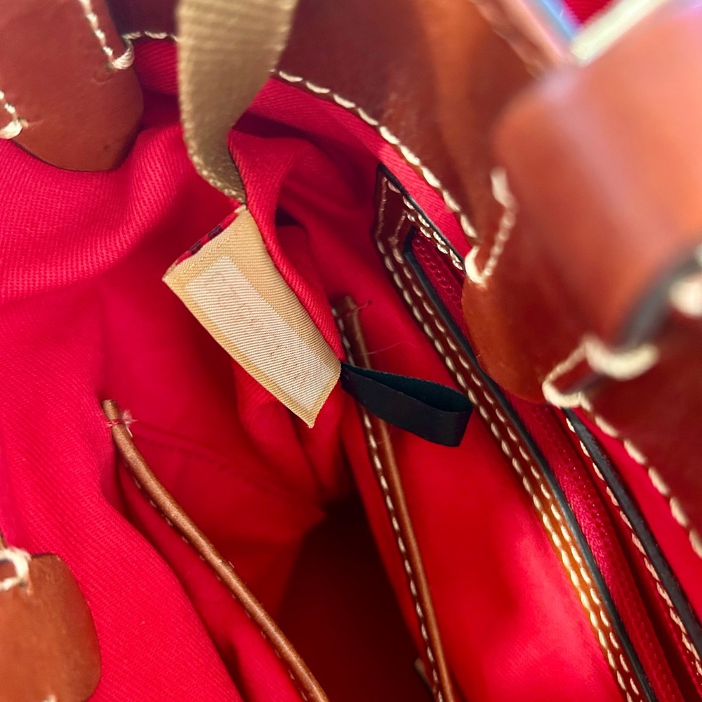 Dooney & Bourke Ostrich-Embossed Leather Brenna Handbag Shoulder Bag - Picture 6 of 6